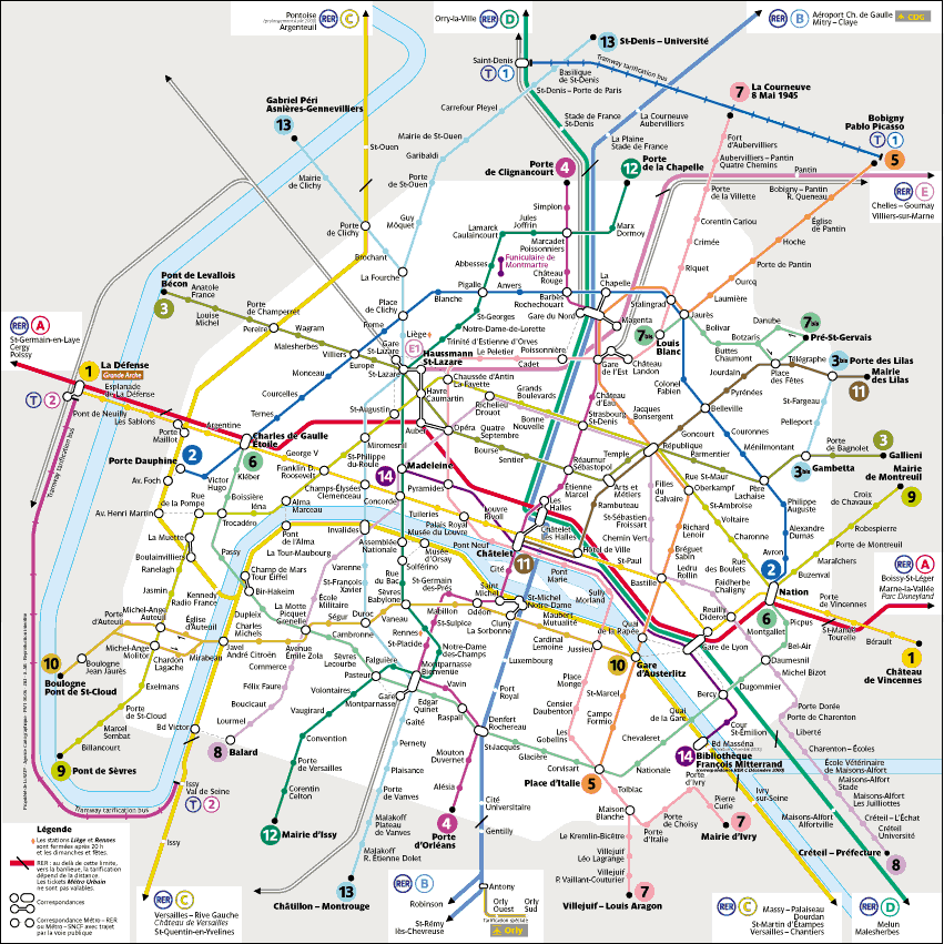 париж, схема метро париж, схема метрополитена города париж, метро парижа.